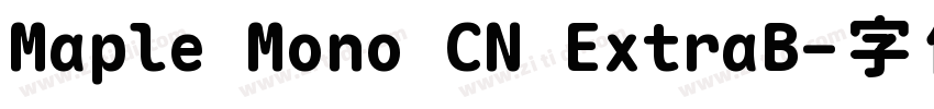 Maple Mono CN ExtraB字体转换